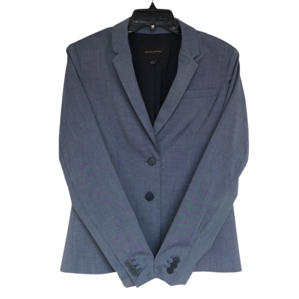 Banana Republic Blazer, Blue Combo: Size 4